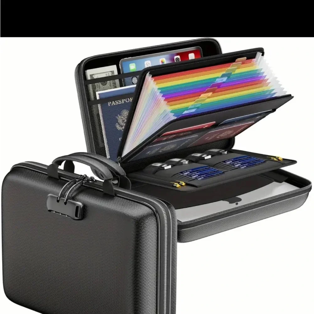 Black Tablet Organizer Case